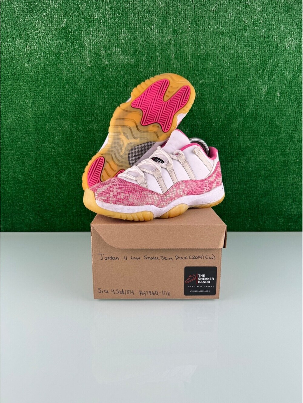 Size 9.5W/8M - Air Jordan 11 Retro Low Pink Snakeskin W